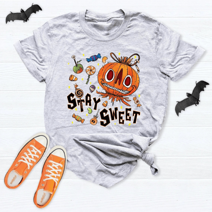 Stay Sweet Horror Pumpkin Head Halloween T-Shirts