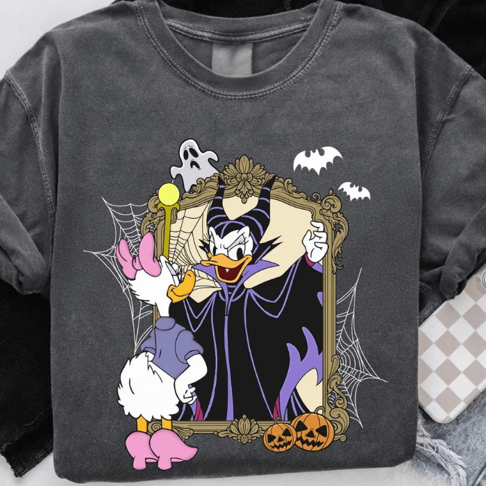 Unique Daisy Duck Cosplay As Maleficent Halloween T-Shirts