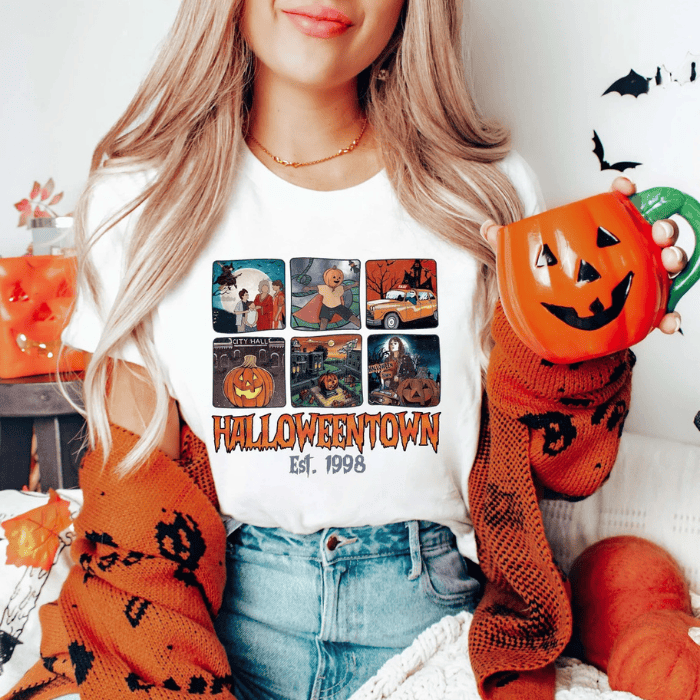 Unisex Halloween Town EST. 1998 Comfortable T-Shirts