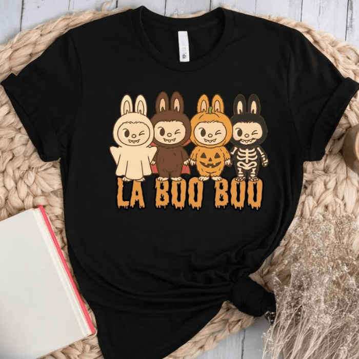 Unisex Labubu La Boo Boo Cute Halloween T-Shirts