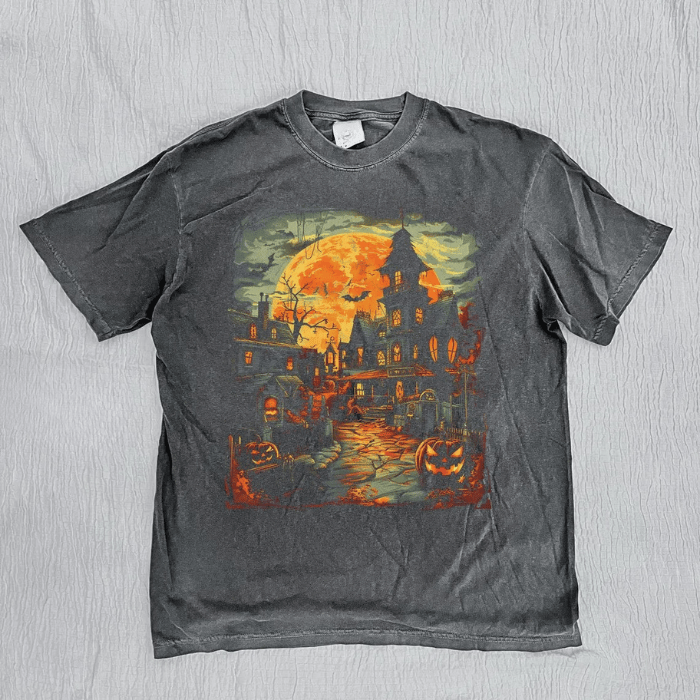 Unisex Mystery Creative Halloween Night T-Shirts